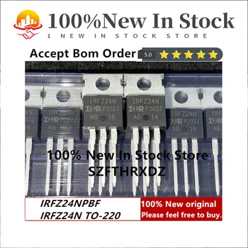 100% НОВЫЙ оригинальный IRFZ24NPBF TO-220 IRFZ24N TO220 транзисторный MOSFET N-CH Si 55V 17A 3-контактный (10ШТ)