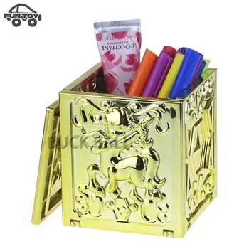 Золотая Коробка для Святой Ткани Saint Seiya Myth Cloth Ex 12 Constellation Большой Размер С Открытой Крышкой ПВХ Коллекционная Модель Детские Игрушки Подарки