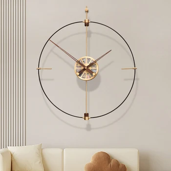 Испанские креативные минималистичные бесшумные настенные часы для гостиной настенные часы декоративного искусства Nordic minimalist model room fashion clock